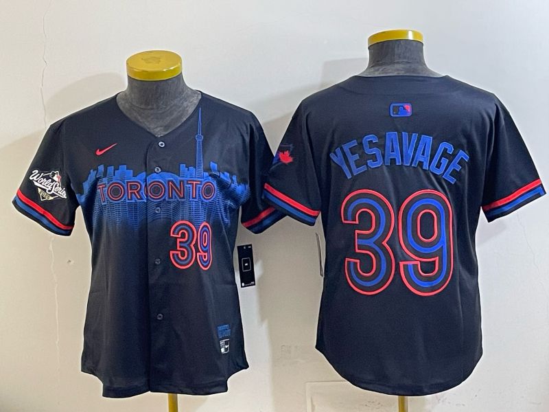 Women 2025 Toronto Blue Jays #39 Yesavage blue Game Nike MLB Jersey style 043->women mlb jersey->Women Jersey
